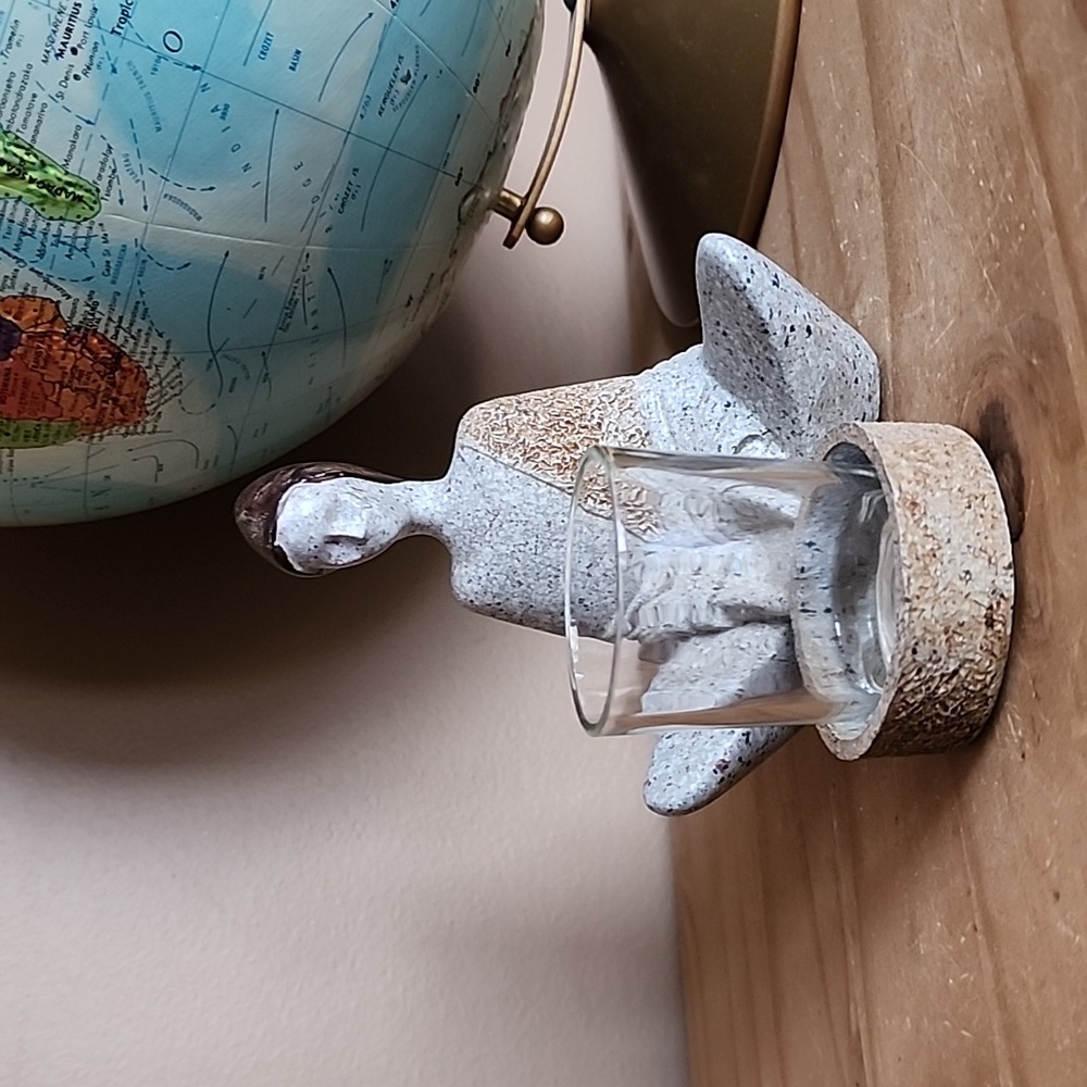 Zen tealight candle holder figurine